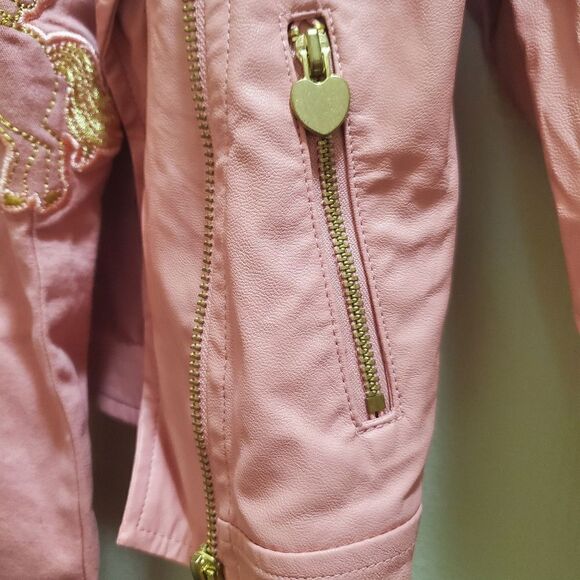 Unicorn pink leather/denim set sz 6 - Picture 4 of 6